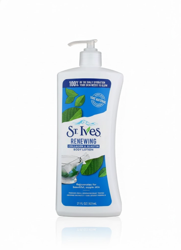 St. Ives Renewing Body Lotion with Collagen & Elastin for Beautiful Supple Skin